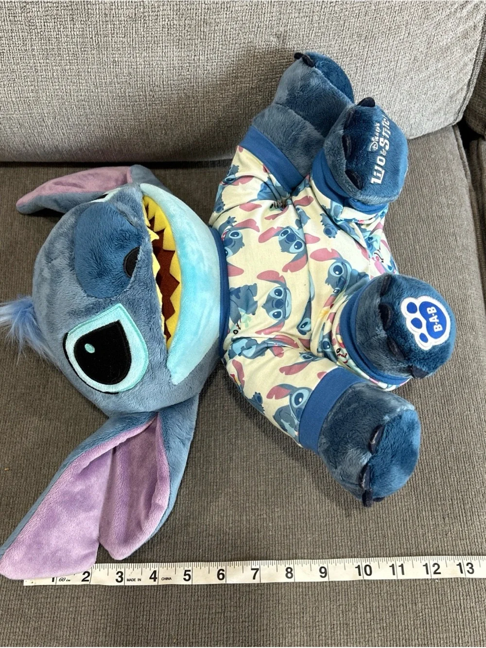 Build A Bear Stitch Plush Stuffed Animal Lilo & Stitch Pajamas Sound Disney